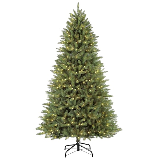 7.5ft. Pre-Lit Fraser Fir Artificial Christmas Tree, Clear Lights